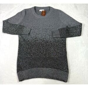 THML Anthropologie Sweater Womens Small Metallic Sparkle Holiday Ombre‎ NWT